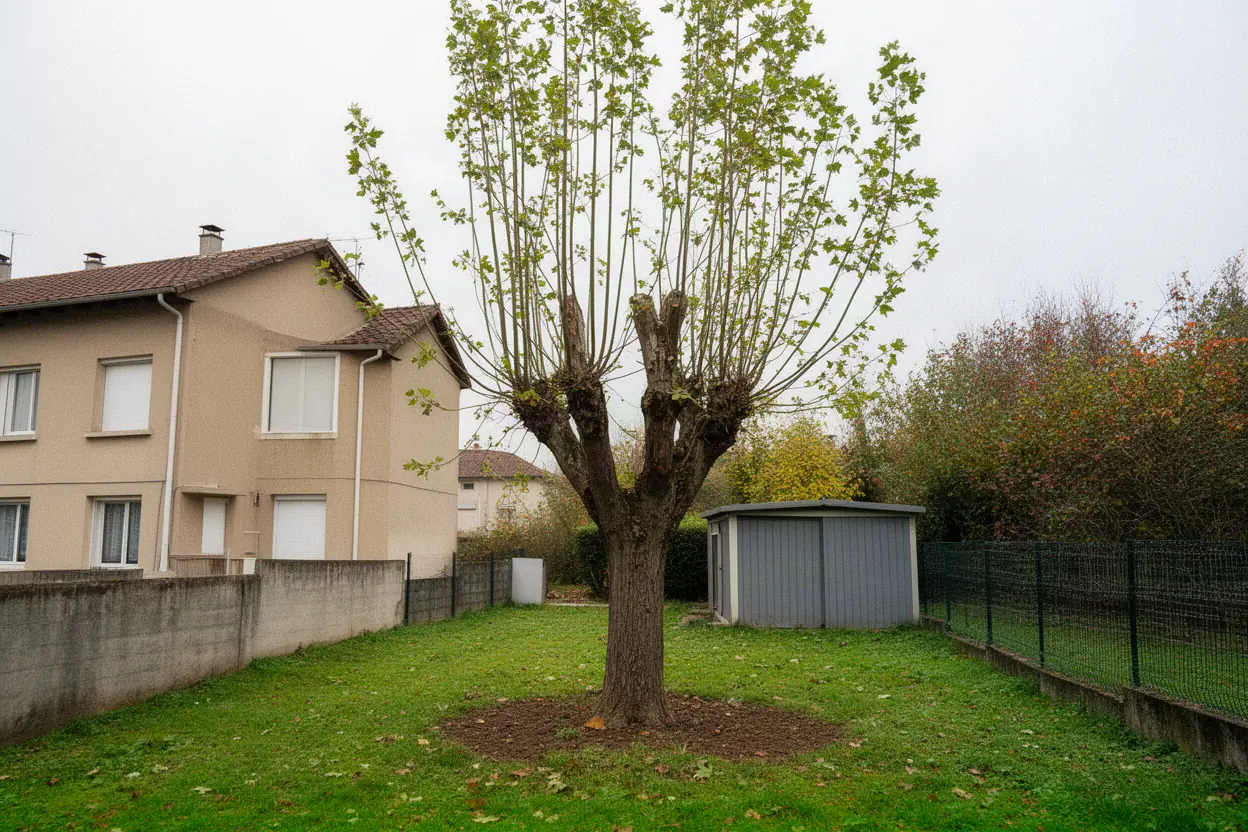 Tilleul étêté avant reprise douce à Firminy